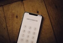 phone number details in focus